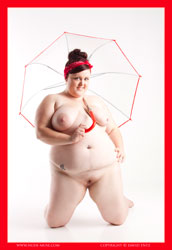 leah umbrella pinup