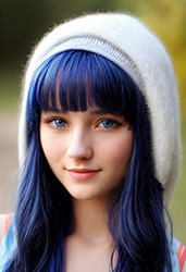 ai blue hair